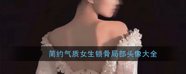 简约气质女生锁骨局部头像大全