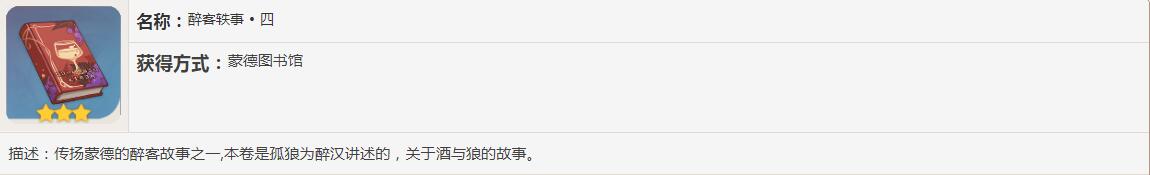 《原神》醉客轶事书籍故事一览